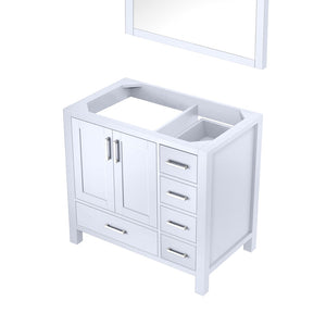 English Elm White Bath Vanity With 34 In. Mirror, 36 In. W X 22 In. D, Elegant Design & Ample Storage Solutions B2731S00506-GIGA