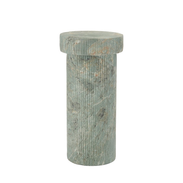 English Elm Mgo Marble Effect Green Pedestal Plant Stand Sculptural Column for Indoor Outdoor N772P284564G