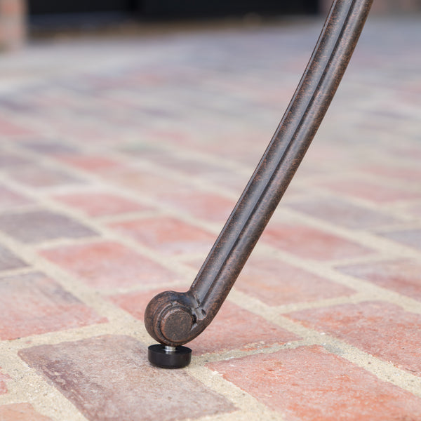 English Elm Christopher Knight Home® - Cast Aluminium BAR TABLE Bronze Lattice Patio Bar Table with Umbrella Hole, Rust‑Resistant Cast Aluminum Elegance N772P368205B