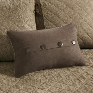 English Elm 6 Piece Reversible Daybed Cover Set Boone - Faux Suede Diamond Quilted Twin, 6-Pc Cabin Charm Ensemble B03597569