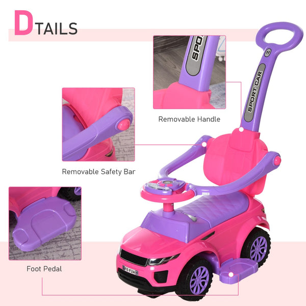English Elm Aosom Cat Licensed Toddler Pedal Excavator with Moving Shovel and Under Seat Storage W2225P217969