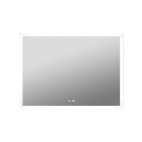 English Elm Aurorium Frameless Led Vanity Mirror with Defogger and Touch Controls for Spa Bathrooms B2731P478348
