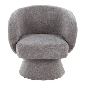 English Elm Swivel Accent Chair Silver Velvet Seat Gold X Pedestal Base Glam Living Room Grey B202P471332