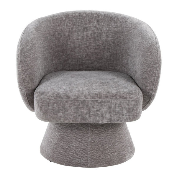English Elm Swivel Accent Chair Silver Velvet Seat Gold X Pedestal Base Glam Living Room Grey B202P471332