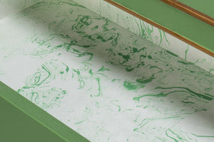 Sarreid Gabriella Chest Of Drawers - Luxurious 8-drawer Storage In Watercress Green With Leather Accents Green  54002-3