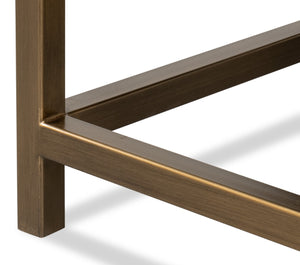 Sarreid Gideon Shagreen Side Table In Elegant Watercress Green - Stylish Wood & Leather Accent Piece Green  54003-3