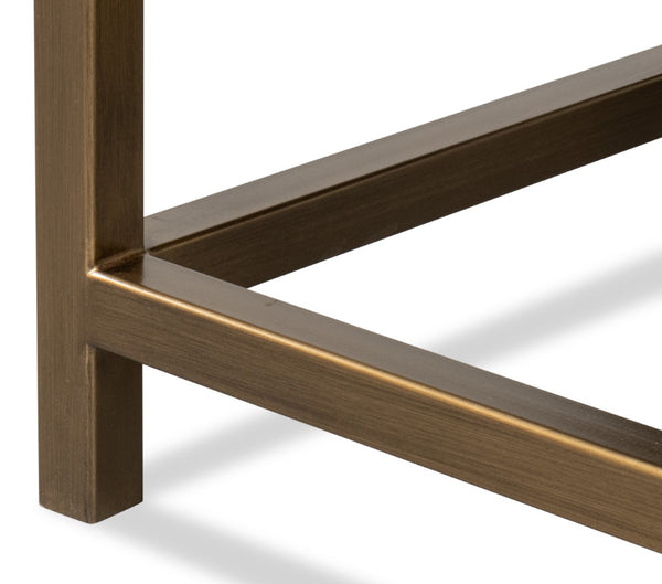 Sarreid Gideon Shagreen Side Table In Elegant Watercress Green - Stylish Wood & Leather Accent Piece Green  54003-3