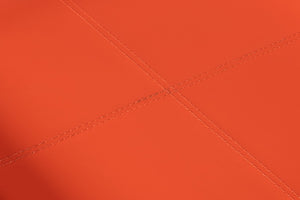 Sarreid Safari Leather Tray In Vibrant Orangeade – Stylish Polished Nickel, Perfect For Home Decor & Organization Orange  54008-6