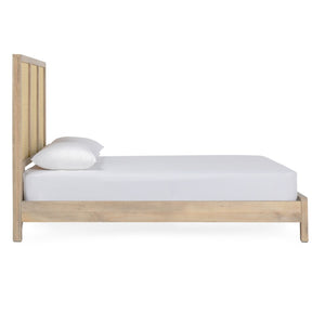 Classic Home Jensen Eastern King Bed in Meadow Taupe - Solid Mango Wood Frame with Handwoven Cane Panels 54010208