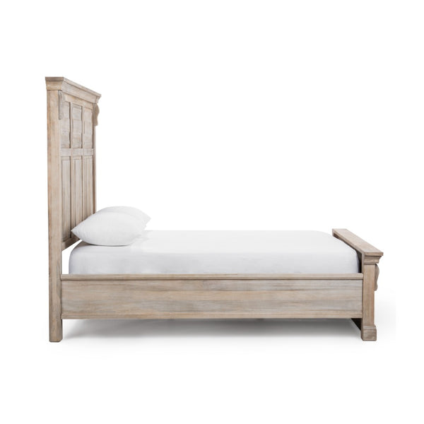 Classic Home Adelaide Eastern King Bed in Natural Cream Wash - Timeless Elegance with Durable Mango Wood Design 54010300