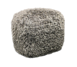 Moti Lia Gray Shag Pouf 54011001