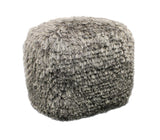 Moti Lia Gray Shag Pouf 54011001