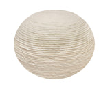 Moti Ellis Ivory Wool Pouf with Polyester Fill 54011027