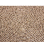 Moti Ellis Beige Wool Pouf with Polyester Fill 54011029