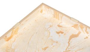 Sarreid Ferrell Leather Holiday Storage Boxes Set Of 3 - Elegant Taupe & Bone Finish, Stylish & Functional Tan  54026