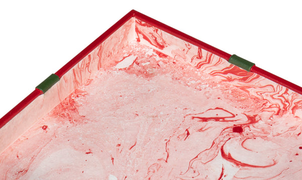 Sarreid Ferrell Leather Holiday Boxes Set Of 3 In Festive Red & Green - Perfect For Gift-giving & Décor! Red  54027