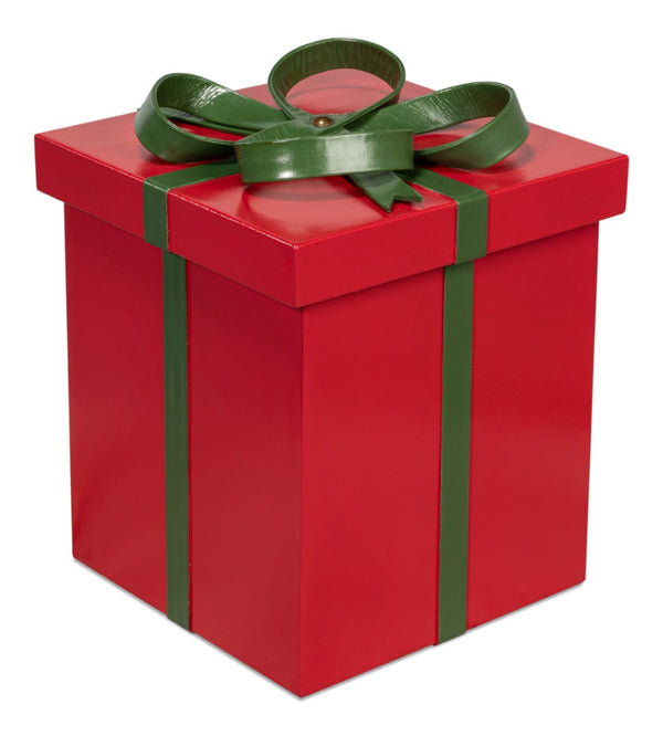 Sarreid Ferrell Leather Holiday Boxes Set Of 3 In Festive Red & Green - Perfect For Gift-giving & Décor! Red  54027