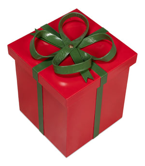 Sarreid Ferrell Leather Holiday Boxes Set Of 3 In Festive Red & Green - Perfect For Gift-giving & Décor! Red  54027
