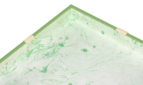 Sarreid Ferrell Leather Holiday Storage Boxes Set Of 3 - Elegant Sage Green & Bone Décor For Your Home Green  54028