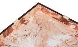 Sarreid Ferrell Leather Holiday Gift Boxes Set Of 3 - Elegant Chocolate & Bone Design For Stylish Gifting Brown  54029