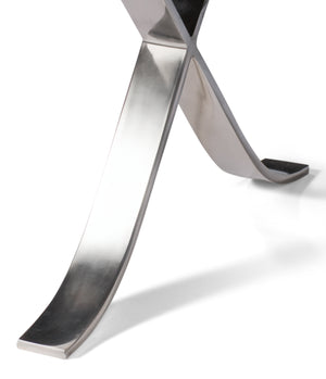 Sarreid Catalunya Long Bench - Luxurious Dark Brown Leather & Wood Design With Foam Comfort & Steel Accents Brown  54042