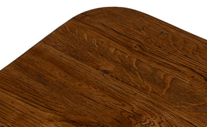 Sarreid Stewart Side Table - Rustic Reclaimed Oak Wood Design For Timeless Style And Durability In Your Home Natural  54044