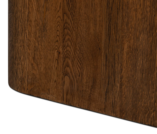 Sarreid Stewart Side Table - Rustic Reclaimed Oak Wood Design For Timeless Style And Durability In Your Home Natural  54044