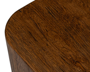 Sarreid Stewart Side Table - Rustic Reclaimed Oak Wood Design For Timeless Style And Durability In Your Home Natural  54044