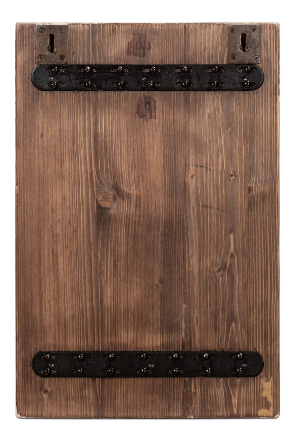 Sarreid Riley Carved Panel - Exquisite Reclaimed Pine Wood Craftsmanship For Rustic Home Décor Lovers Natural  54045