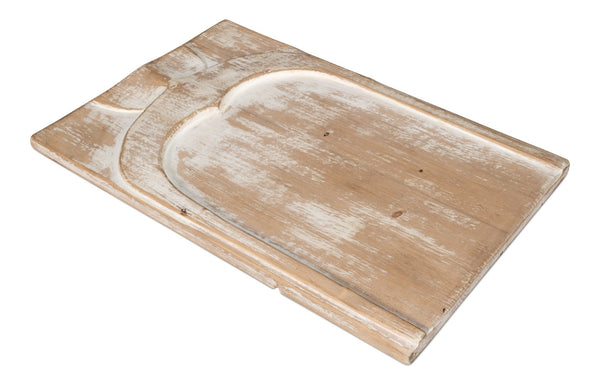 Sarreid Riley Carved Panel - Exquisite Reclaimed Pine Wood Craftsmanship For Rustic Home Décor Lovers Natural  54045