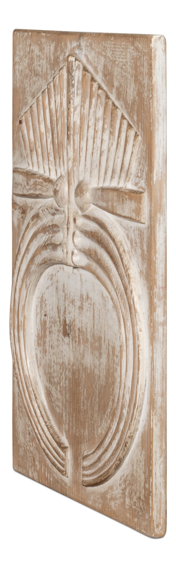 Sarreid Rupert Carved Panel - Exquisite Reclaimed Pine Wood Artistry For Rustic Home Décor & Design Natural  54046