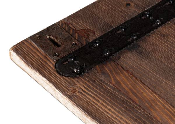 Sarreid Ringo Carved Panel - Unique Reclaimed Pine Wood Artistry For Stunning Home Décor And Design Natural  54047