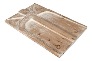 Sarreid Ringo Carved Panel - Unique Reclaimed Pine Wood Artistry For Stunning Home Décor And Design Natural  54047