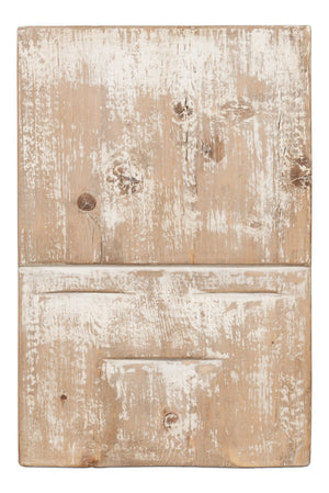 Sarreid Rip Carved Panel - Exquisite White Reclaimed Pine Wood Craftsmanship For Timeless Home Decor Natural  54048