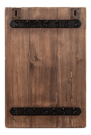 Sarreid Rip Carved Panel - Exquisite White Reclaimed Pine Wood Craftsmanship For Timeless Home Decor Natural  54048