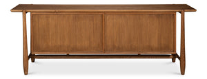Sarreid Nido Sideboard 4 Doors In Reclaimed Oak Wood - Timeless Design For Modern Living Spaces! Natural  54049