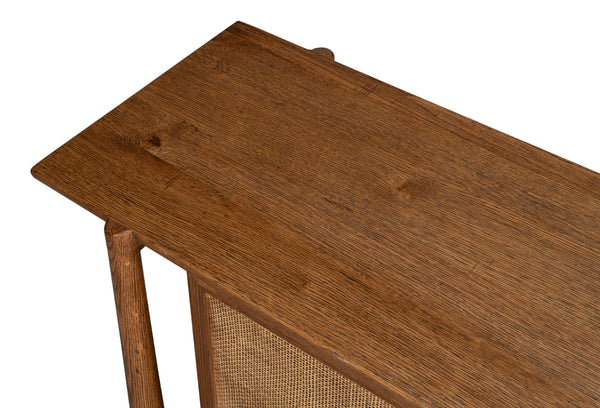 Sarreid Nido Sideboard 4 Doors In Reclaimed Oak Wood - Timeless Design For Modern Living Spaces! Natural  54049