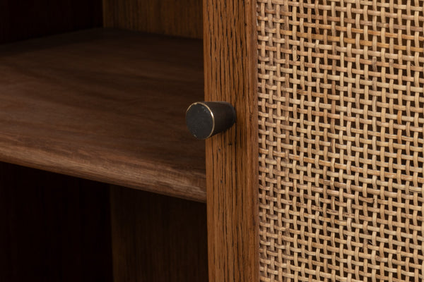 Sarreid Nido Sideboard 4 Doors In Reclaimed Oak Wood - Timeless Design For Modern Living Spaces! Natural  54049