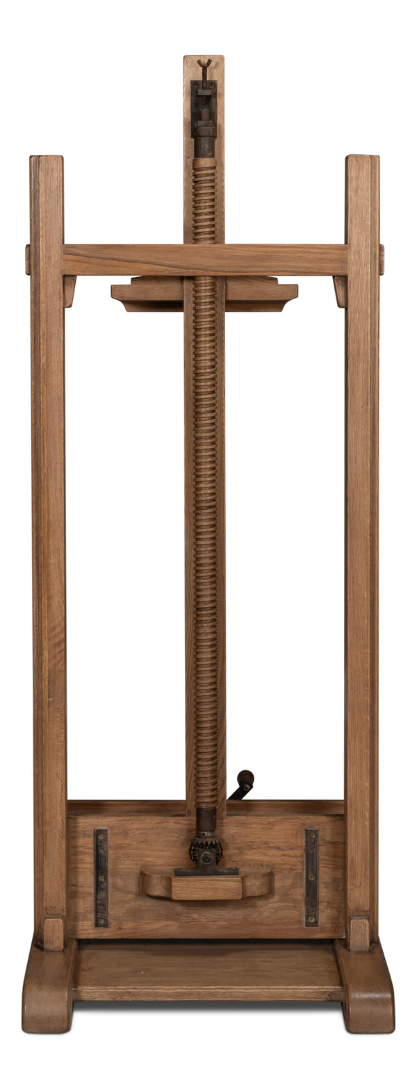 Sarreid Haagen Adjustable Blackboard Easel - Stylish Reclaimed Oak Design For Creative Spaces & Artistry Natural  54052