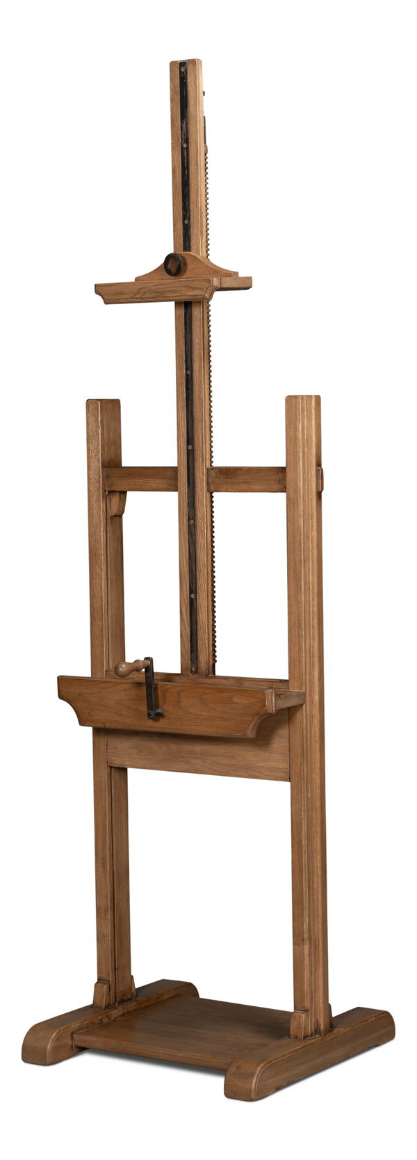 Sarreid Haagen Adjustable Blackboard Easel - Stylish Reclaimed Oak Design For Creative Spaces & Artistry Natural  54052