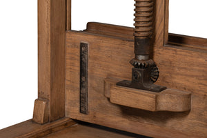 Sarreid Haagen Adjustable Blackboard Easel - Stylish Reclaimed Oak Design For Creative Spaces & Artistry Natural  54052