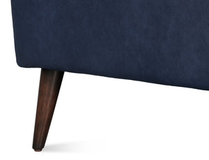 Sarreid Hightower Distilled Leather Chair In Chateau Blue Finish - Stylish Comfort For Modern Living Spaces Blue  54059