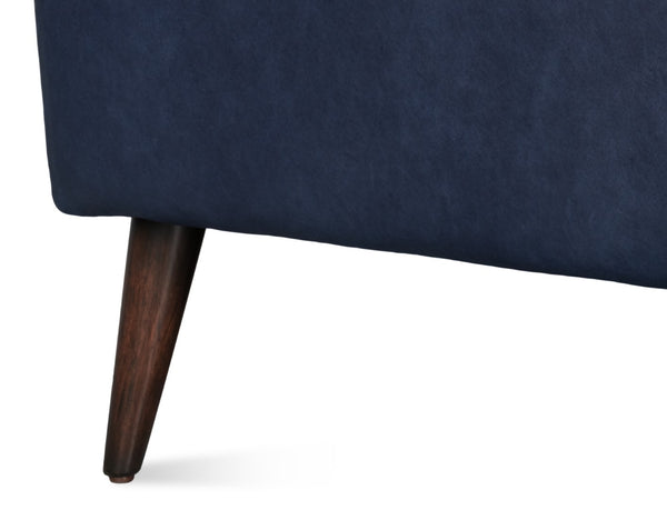 Sarreid Hightower Distilled Leather Chair In Chateau Blue Finish - Stylish Comfort For Modern Living Spaces Blue  54059