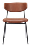 Charon Dining Chair - Set of 2 Vintage Brown 110258 Zuo Modern