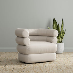 Sarreid Rondo Leather Swivel Chair In Crystal White - Elegant Design, Comfort, And 360-degree Mobility! White  54067