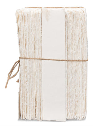 Sarreid Ledger White Set Of 6 - Premium Handmade Natural Paper For Creative Projects And Elegant Designs Ivory  54074