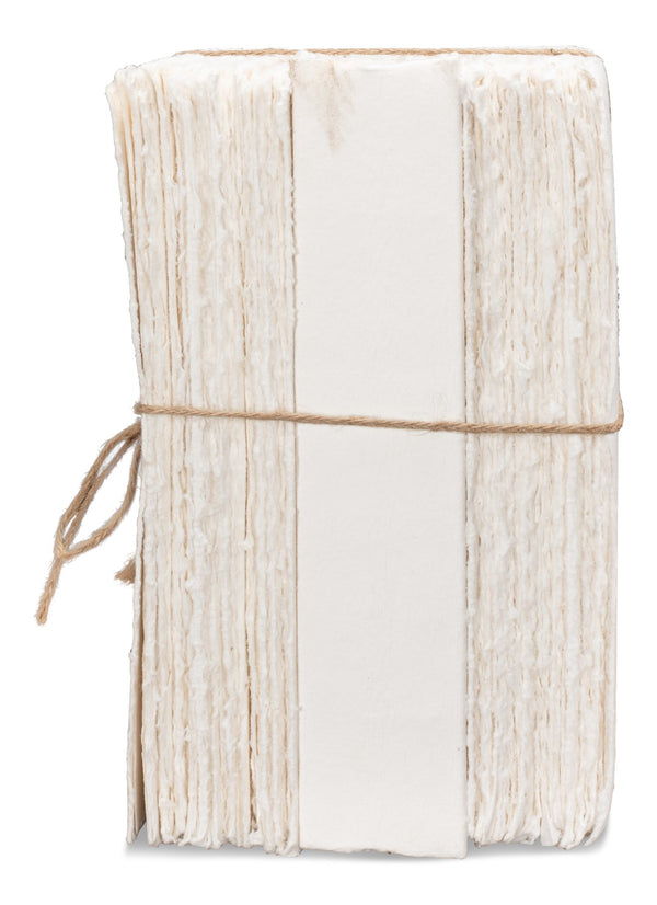 Sarreid Ledger White Set Of 6 - Premium Handmade Natural Paper For Creative Projects And Elegant Designs Ivory  54074