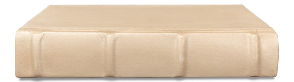 Sarreid Books Set Of 12 Antique White Leather Decorative Books For Home Or Office Stylish Decor White  54075