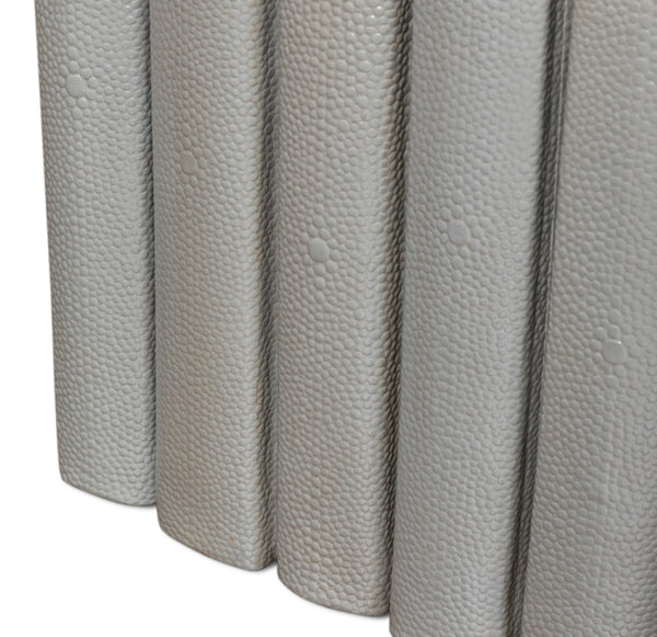 Sarreid Shagreen Books Set Of 12 - Elegant Storm Grey Faux Leather Decor For Home And Office Styling Grey  54077-2