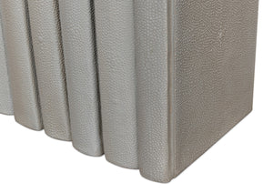 Sarreid Shagreen Books Set Of 12 - Elegant Storm Grey Faux Leather Decor For Home And Office Styling Grey  54077-2
